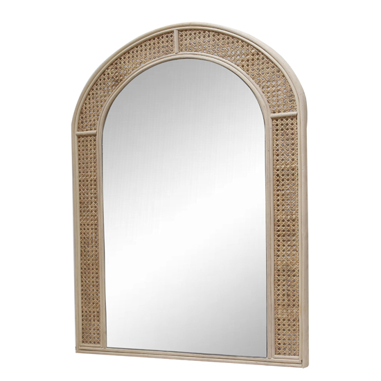 Arched Rattan Decorative Wall Mirror XRM-4N